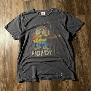 Junk Food Taz Tasmanian Devil Howdy Yowoh Graphic Print‎ T-Shirt Men's M